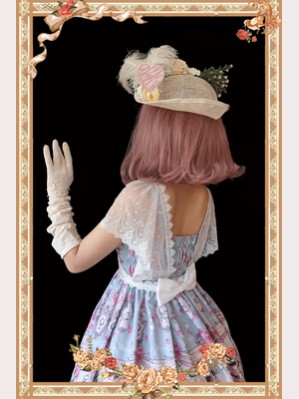 Infanta White Lace Lolita Bowknot (IN917)
